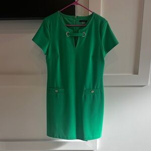 Tommy Hilfiger Vibrant Green Midi Dress